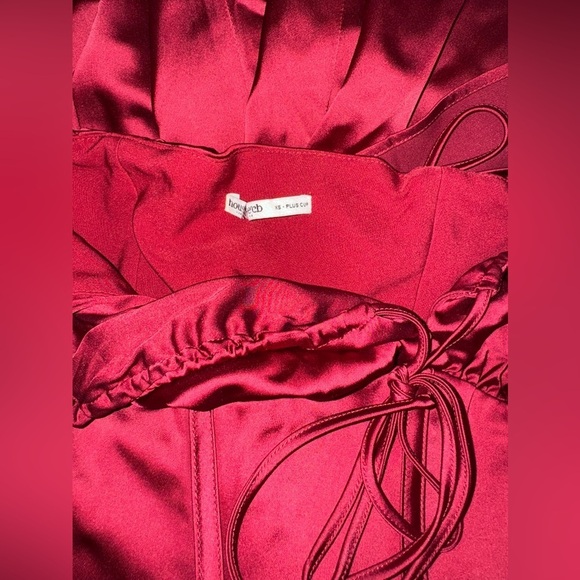 NWOT HOUSE OF CB 'Sebille' Ruby Corset Long Sleeves Midi Dress sz XS PLUS CUP - Picture 7 of 9